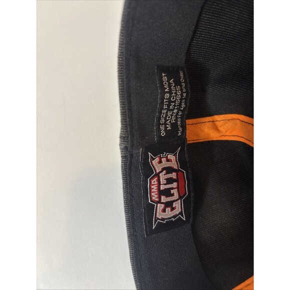 MMA Elite Hat Adult Black Embroidered Cross Baseball Cap Fitted Sports One Size - Picture 8 of 8